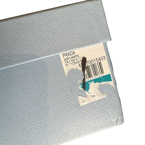 Prada Authentic Black Satin Embellished Gold Ball Mary Jane Heels Shoes Size 38 - Picture 11 of 14